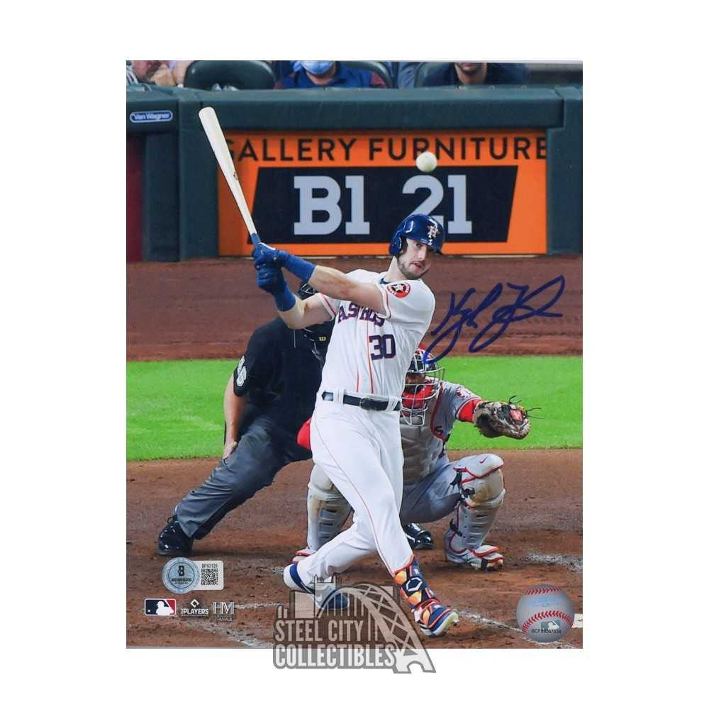 Kyle Tucker Autographed Houston 8x10 Baseball Photo - BAS (Hitting Vertical)