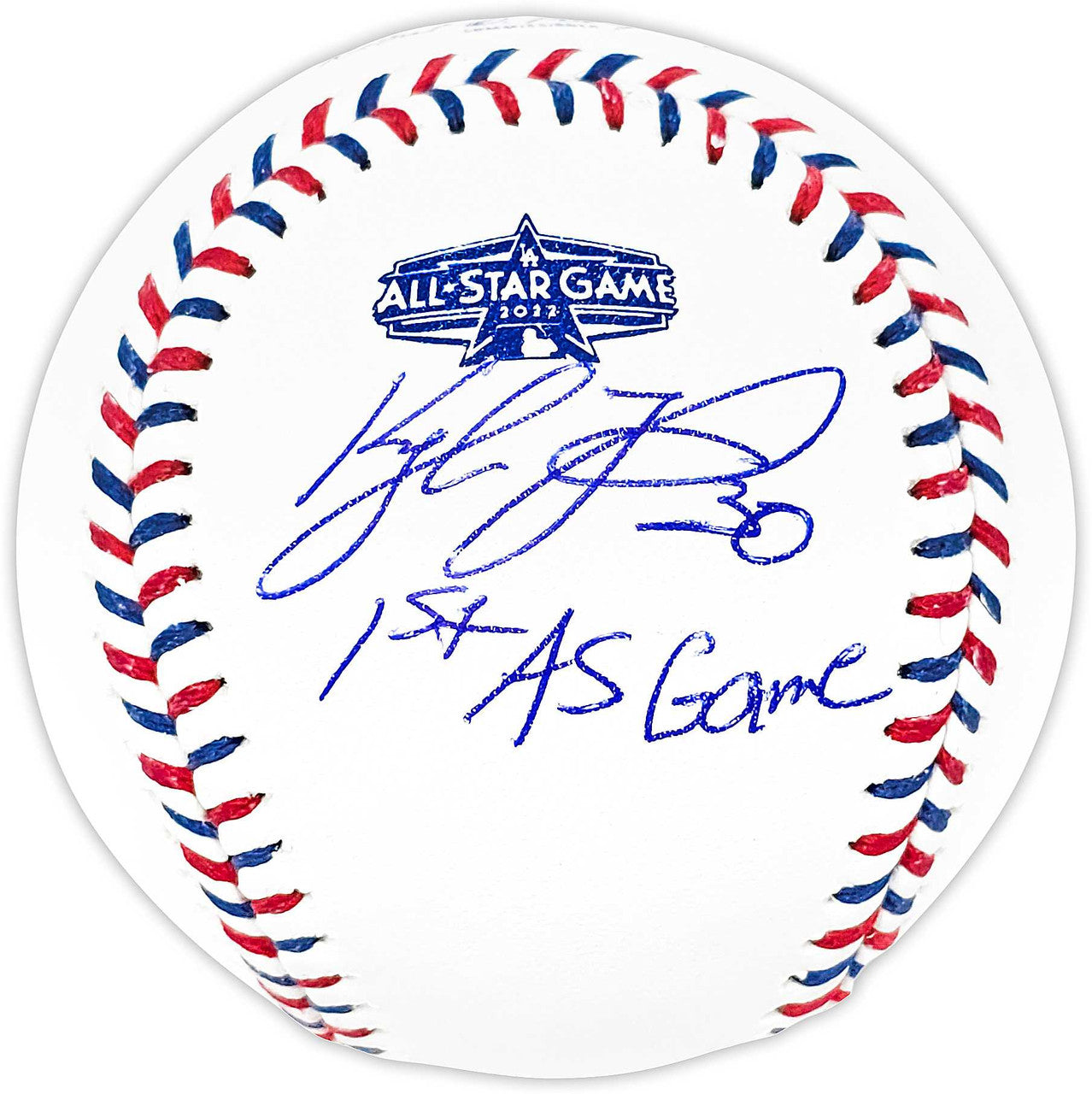 Kyle Tucker Autographed Official 2022 All Star Game Logo MLB Game Baseball Houston Astros "1st AS Game" Beckett BAS Witness