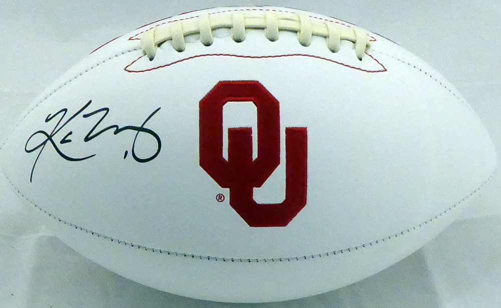 Kyler Murray Signed Oklahoma Sooners White Logo Football – Beckett BAS