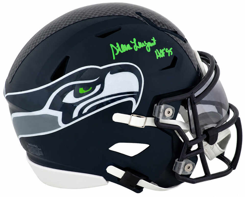 Steve Largent Signed Seattle Seahawks Riddell Mid-Size (MIDI) SpeedFlex Helmet w/HOF'95 - Schwartz Authenticated