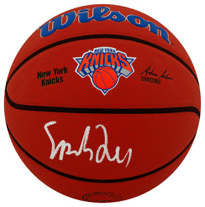 Spike Lee Signed New York Knicks Logo Wilson NBA Basketball