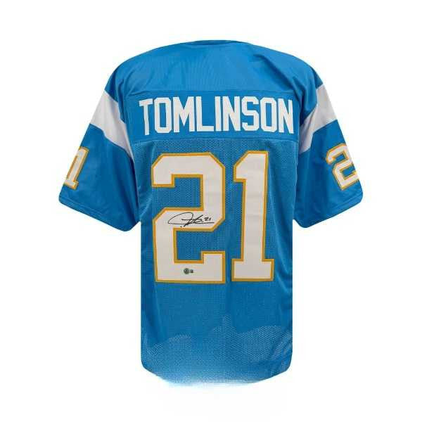 LaDainian Tomlinson Autographed San Diego Chargers Powder Blue Custom Football Jersey - BAS