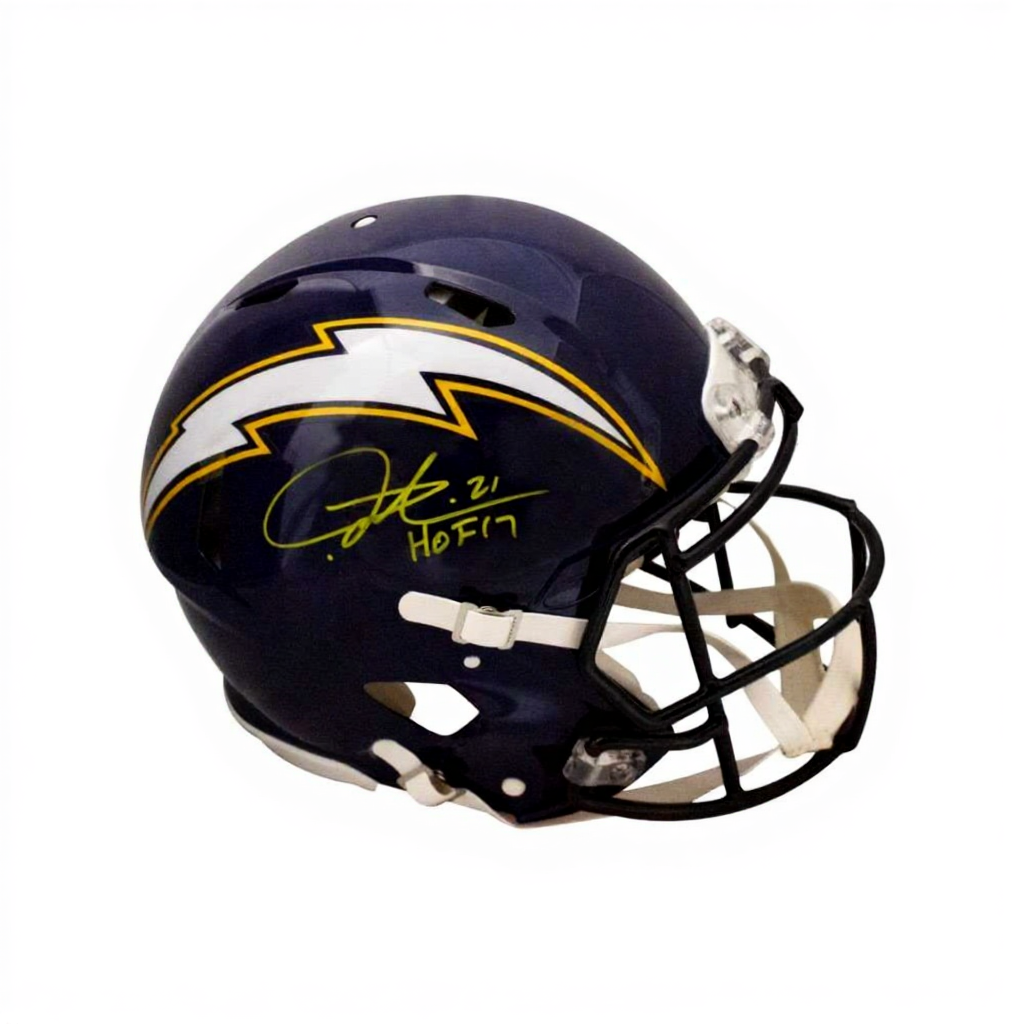 LaDainian Tomlinson Autographed Los Angeles Chargers Speed Authentic Full-Size Football Helmet “HOF 17” (Beckett BAS COA)