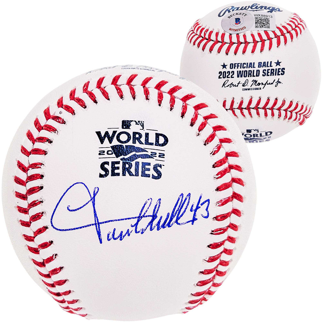 Lance McCullers Jr. Autographed Official 2022 World Series Logo MLB Baseball Houston Astros Beckett BAS Witness Stock #210128