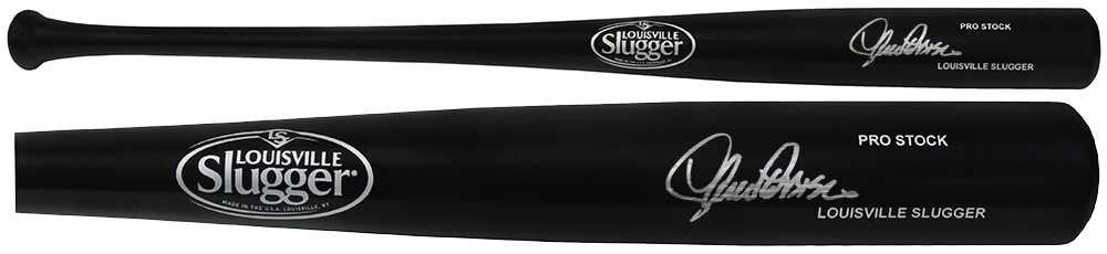 Lance Parrish Signed Louisville Slugger Pro Stock Black Baseball Bat - Schwartz Authenticated