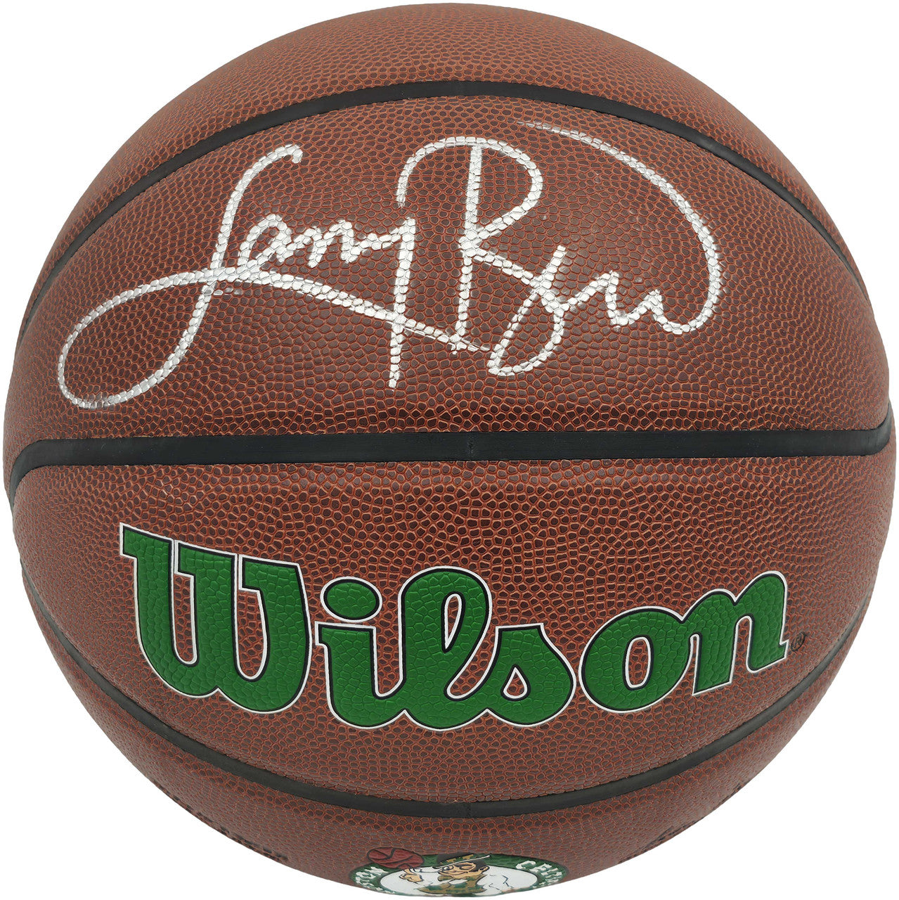 Larry Bird Autographed Boston Celtics Logo Basketball – Composite Leather – PSA/DNA ITP