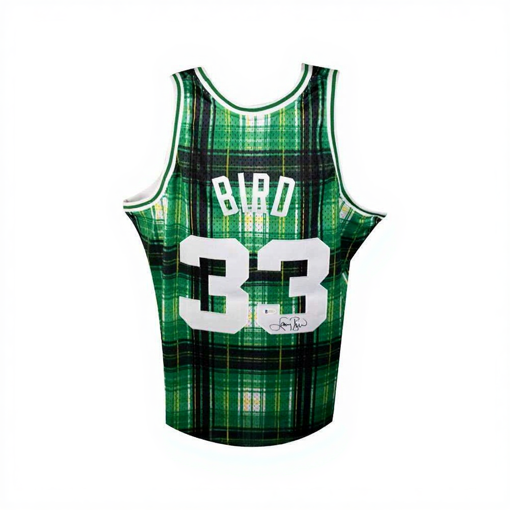 Larry Bird Signed Boston Celtics Mitchell & Ness Jersey – Beckett BAS COA