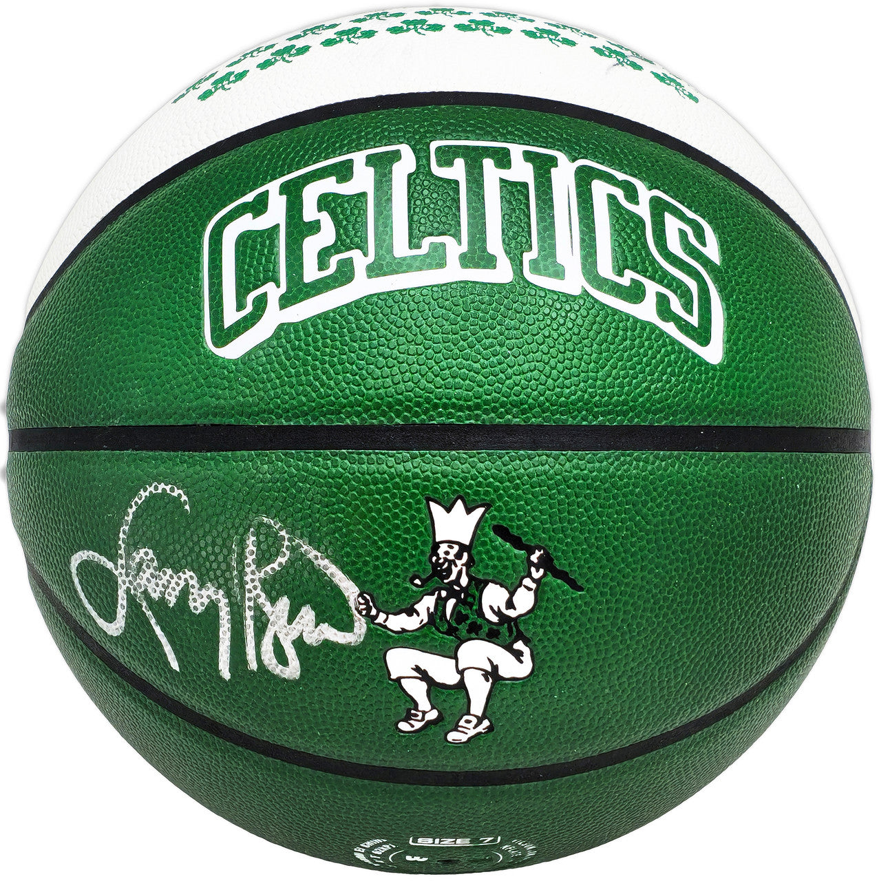 Larry Bird Signed Celtics Green Smoke Edition Basketball – BAS Witness