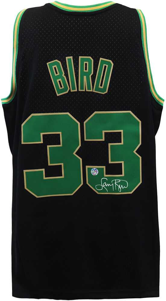 Larry Bird Signed Boston Celtics Black Alternate Mitchell & Ness NBA Swingman Jersey - Larry Bird Authentic