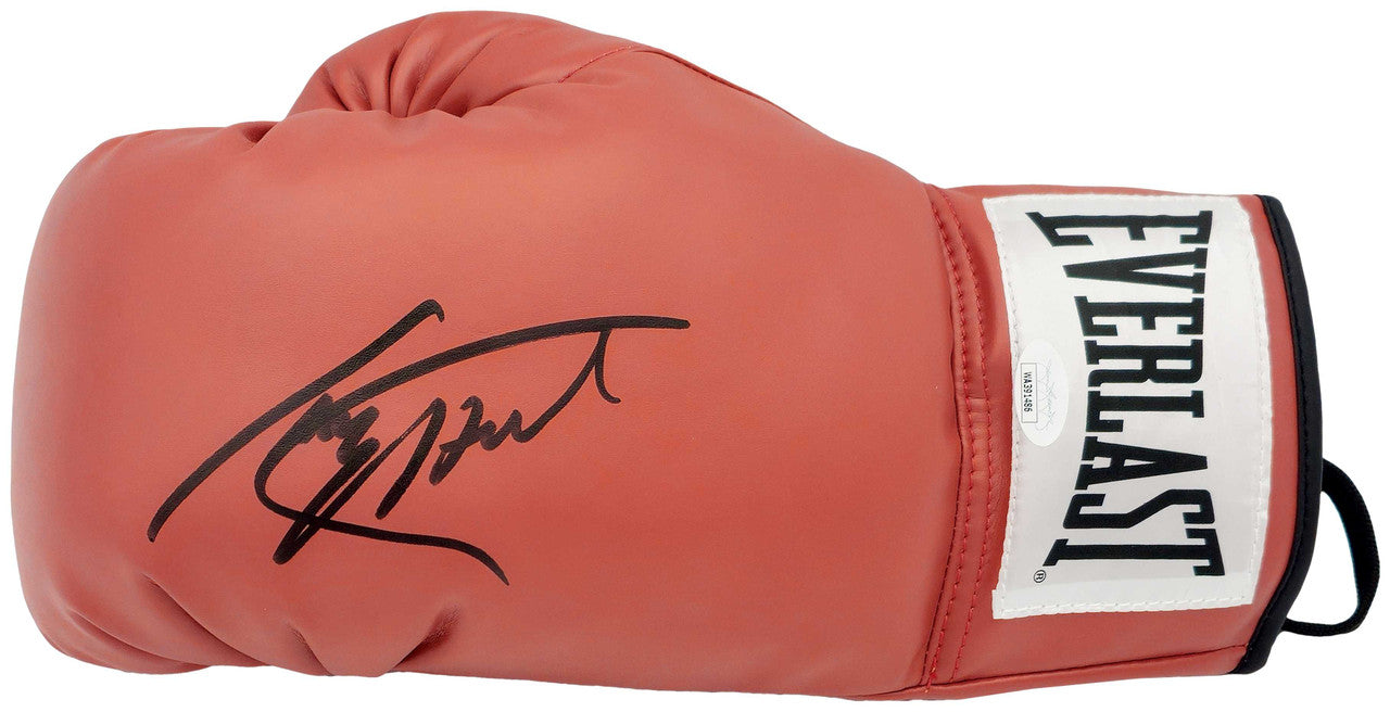 Larry Holmes Autographed Red Everlast Boxing Glove JSA Stock #227960