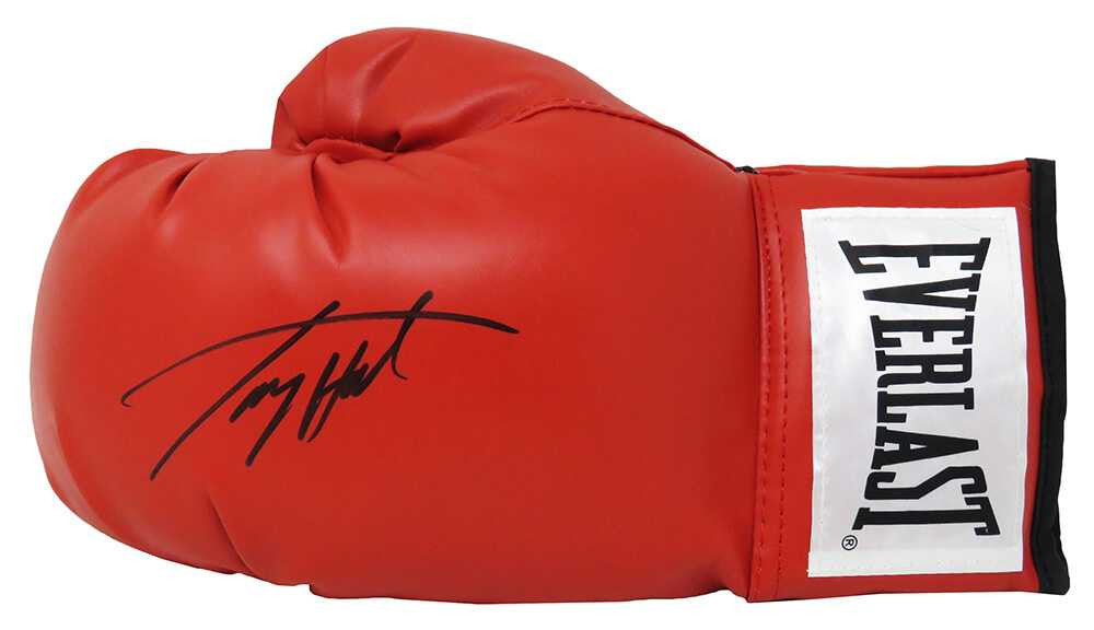 Larry Holmes Signed Everlast Red Boxing Glove - Schwartz Authenticated