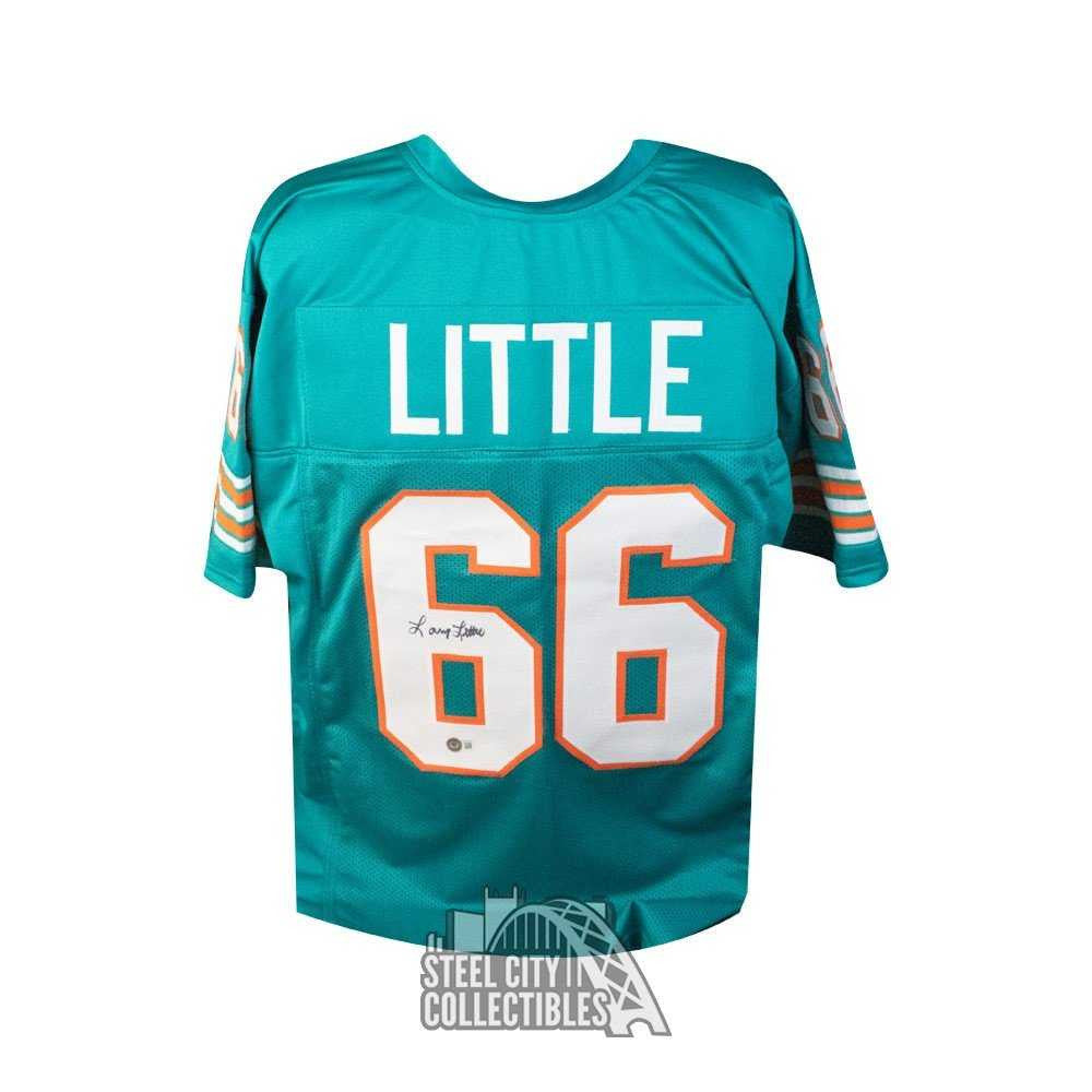 Larry Little Autographed Miami Custom Football Jersey - BAS