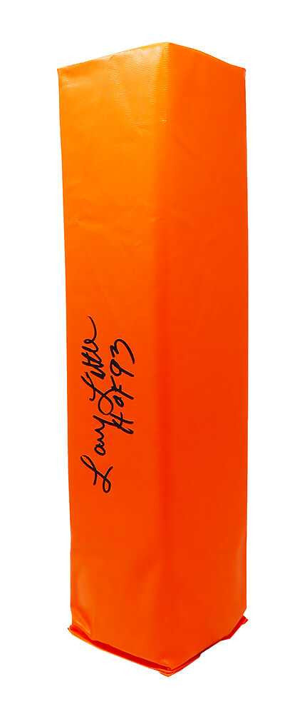 Larry Little Signed Orange Endzone Football Pylon w/HOF'93 - Schwartz Authenticated