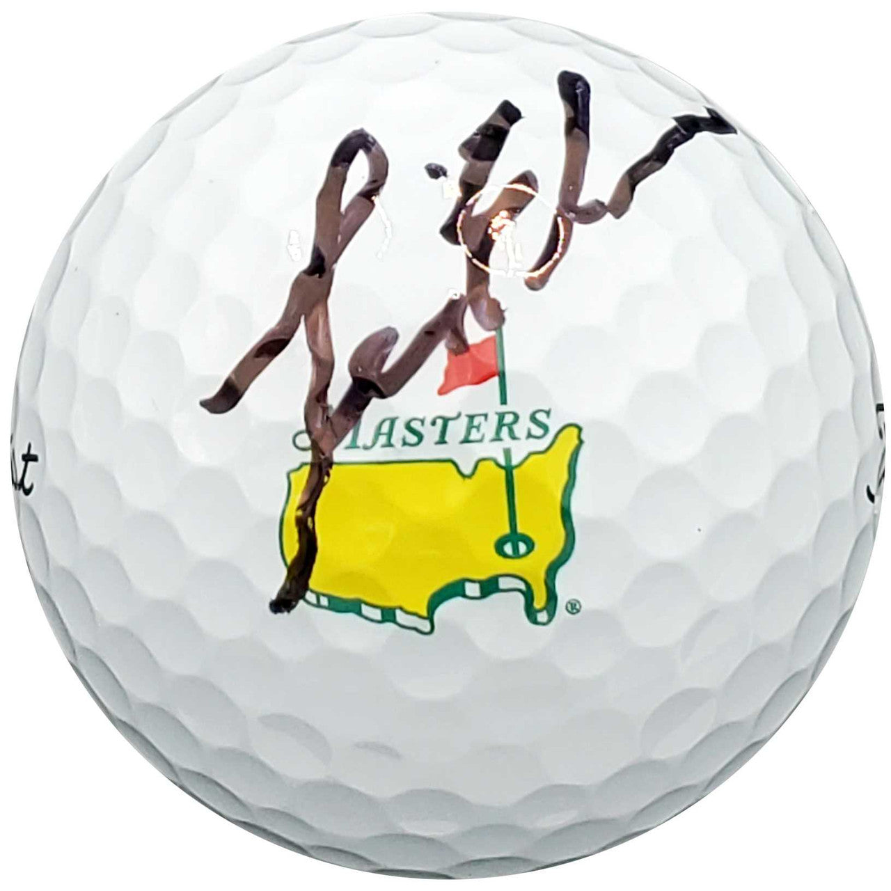 Lee Elder Autographed Titleist Masters Logo Pro V1 Golf Ball Beckett BAS