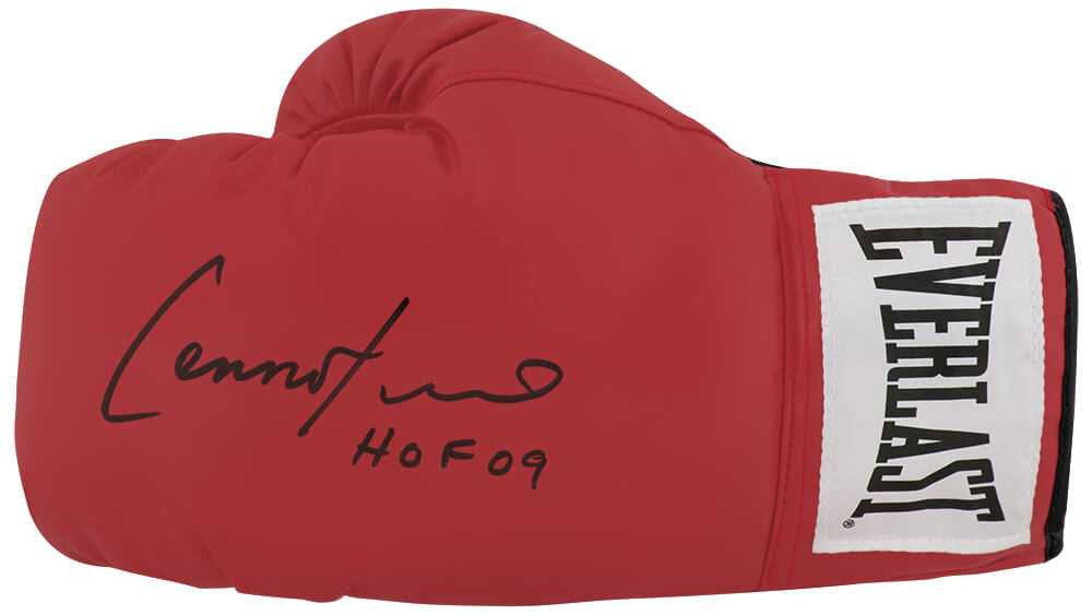 Lennox Lewis Signed Everlast Red Full Size Boxing Glove w/HOF 2009 - Schwartz Authenticated