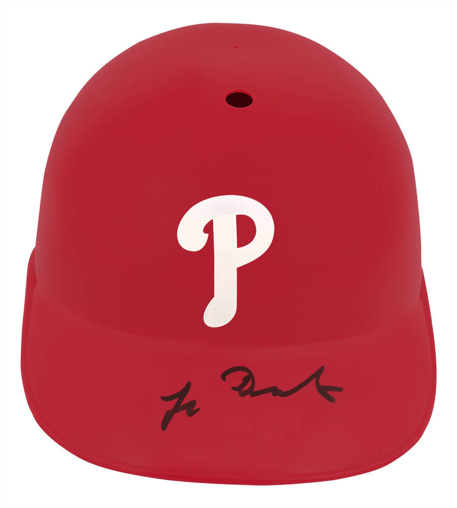 Lenny Dykstra Signed Philadelphia Phillies Replica Souvenir Batting Helmet - Schwartz Authenticated