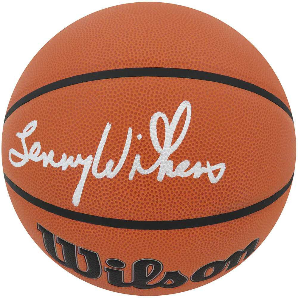 Lenny Wilkens Signed Wilson Indoor/Outdoor NBA Basketball - Schwartz Authenticated