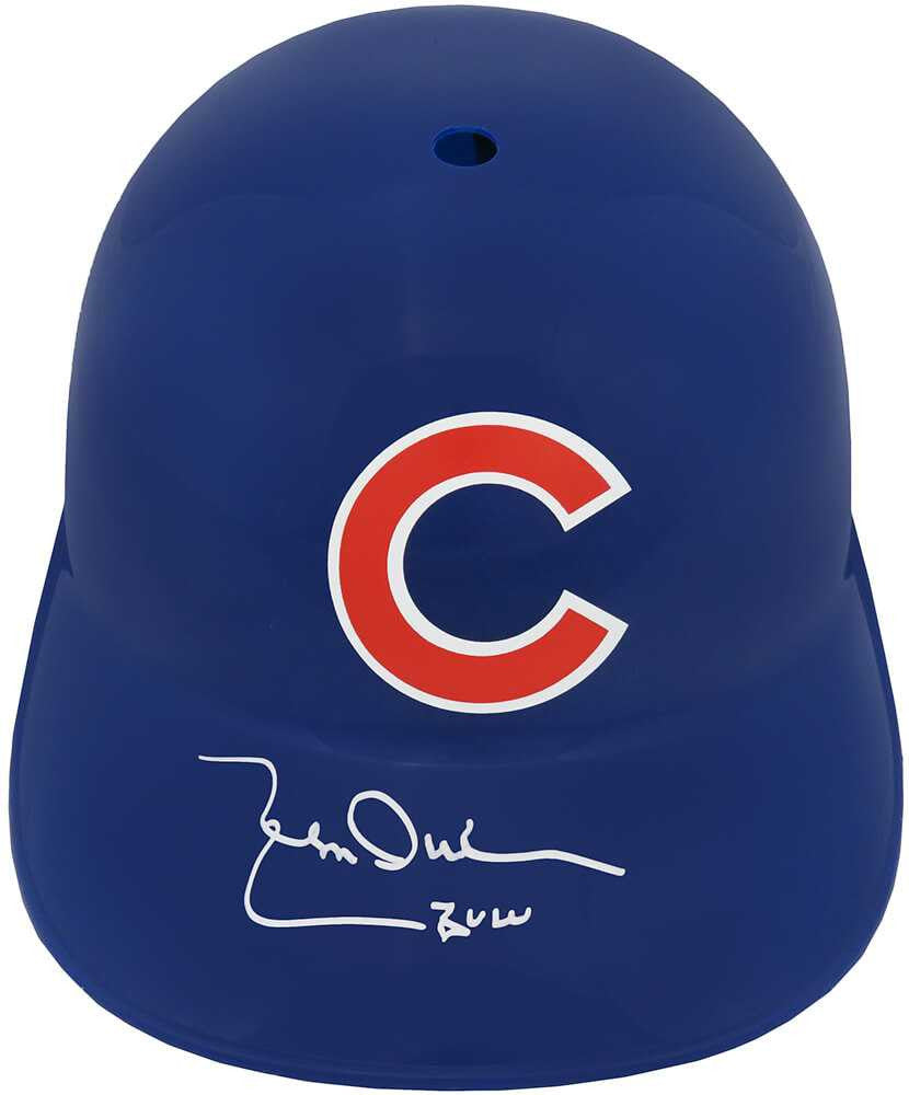 Leon Durham Signed Chicago Cubs Souvenir Replica Batting Helmet w/Bull