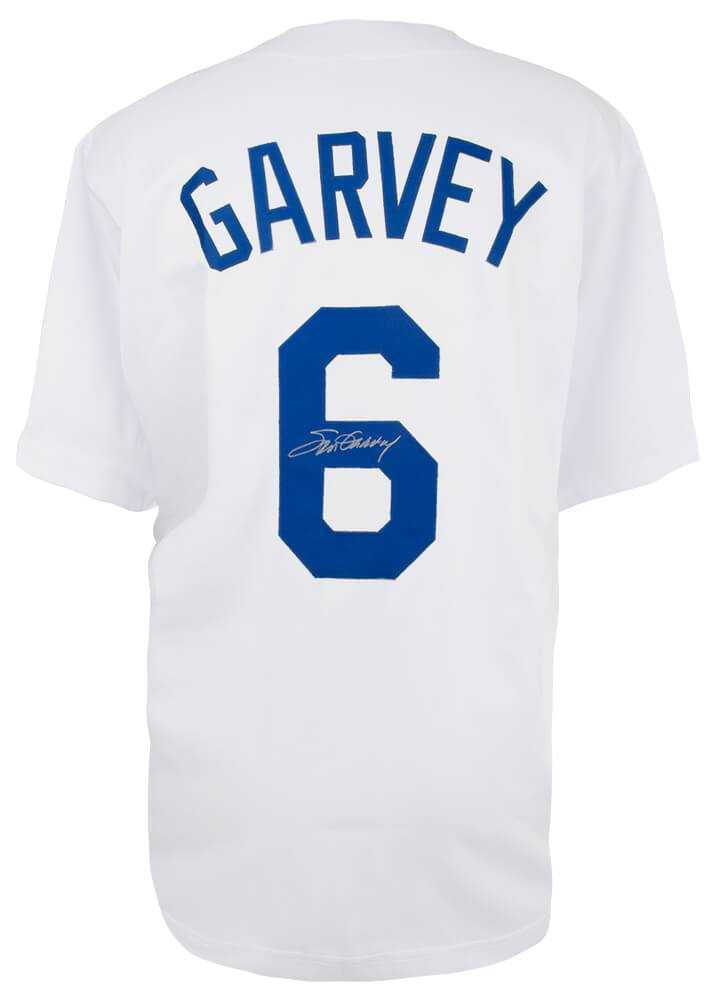 Los Angeles Dodgers Steve Garvey Signed White Jersey - Schwartz Authenticated