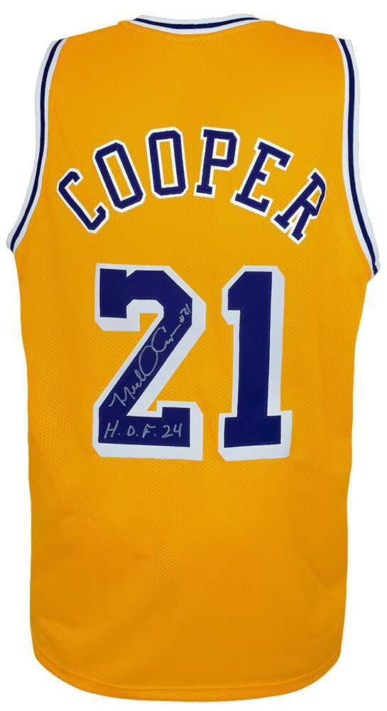Los Angeles Lakers Michael Cooper Signed Gold Jersey w/HOF'24 - Schwartz Authenticated