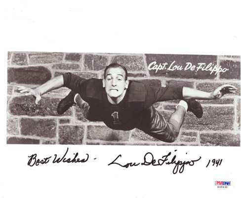 Lou DeFlippo Autographed 8x10 Photo Giants PSA/DNA #S35430