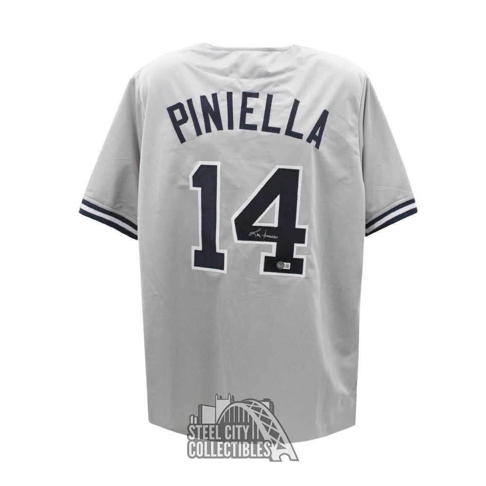 Lou Piniella Autographed New York Custom Gray Baseball Jersey - BAS