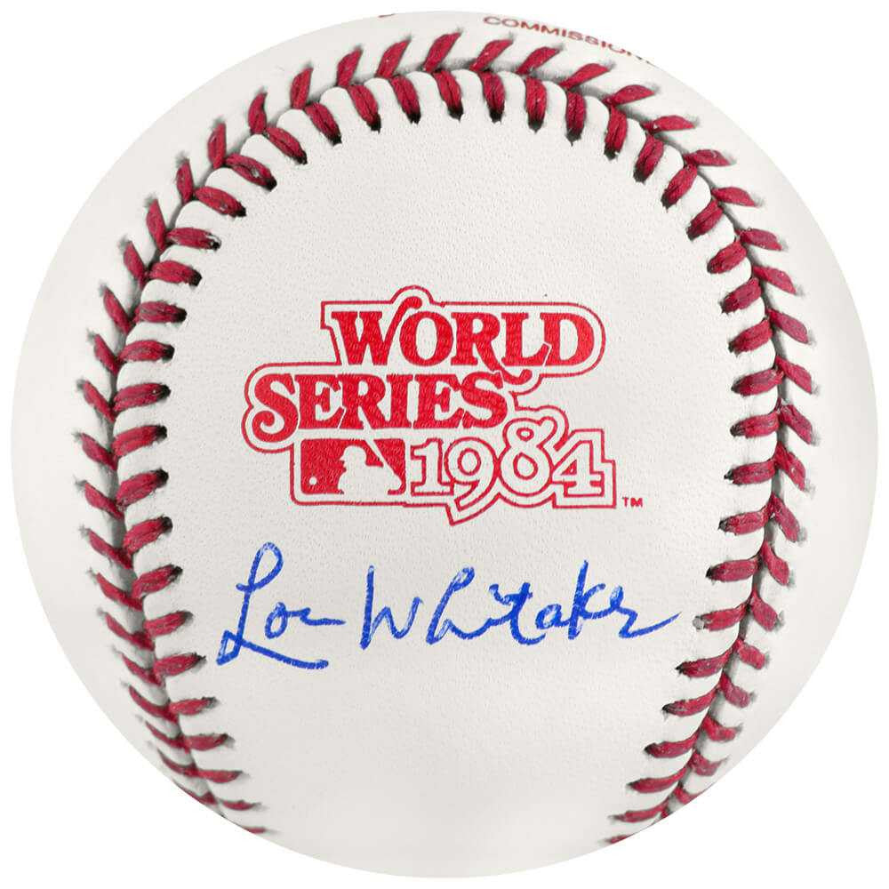 Lou Whitaker Signed Rawlings 1984 World Series (Detroit Tigers) Baseball - Schwartz Authenticated