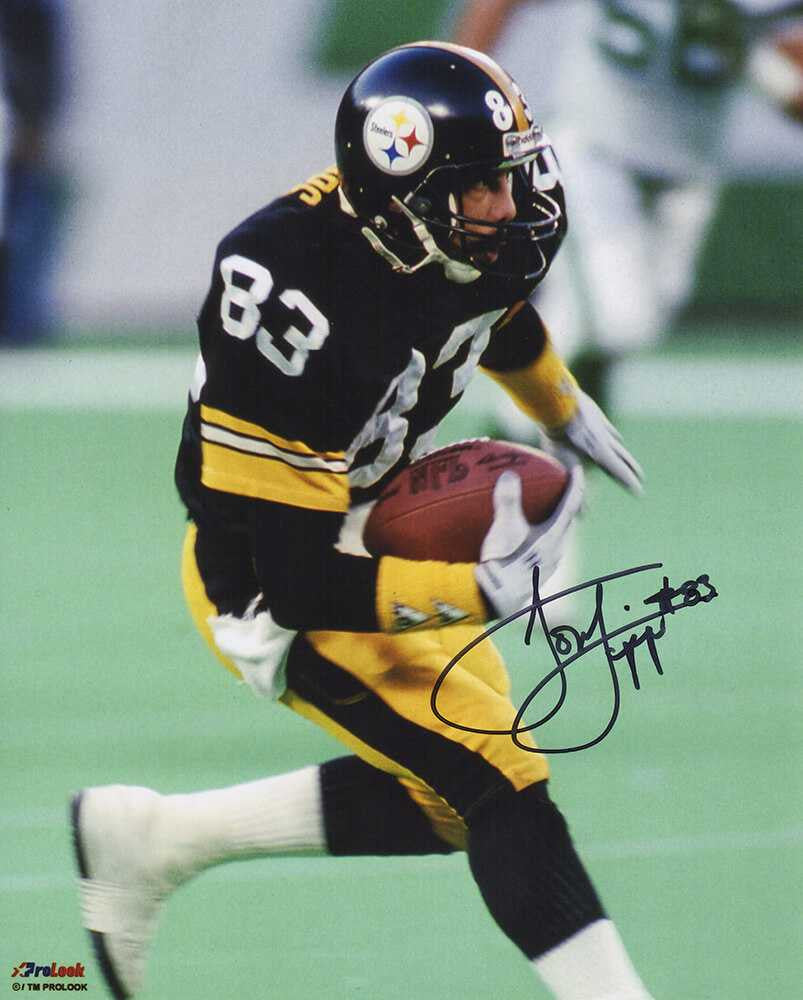 Louis Lipps Signed Pittsburgh Steelers Action 8x10 Photo - Schwartz Authenticated