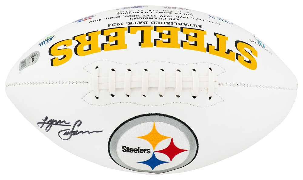 Lynn Swann Signed Pittsburgh Steelers Jarden White Logo Football - (Beckett)