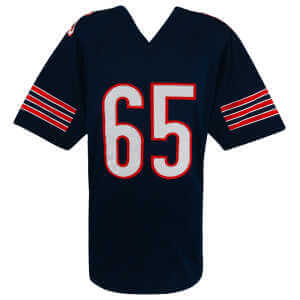 Patrick Mannelly Autographed Chicago Bears Navy Custom Football Jersey with '100 Greatest Bears' Inscription - Schwartz Authenticated