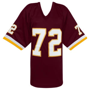 Washington Dexter Manley Autographed Custom Maroon Jersey w/ "SB XVII, XXII Champs" Inscription - Beckett BAS