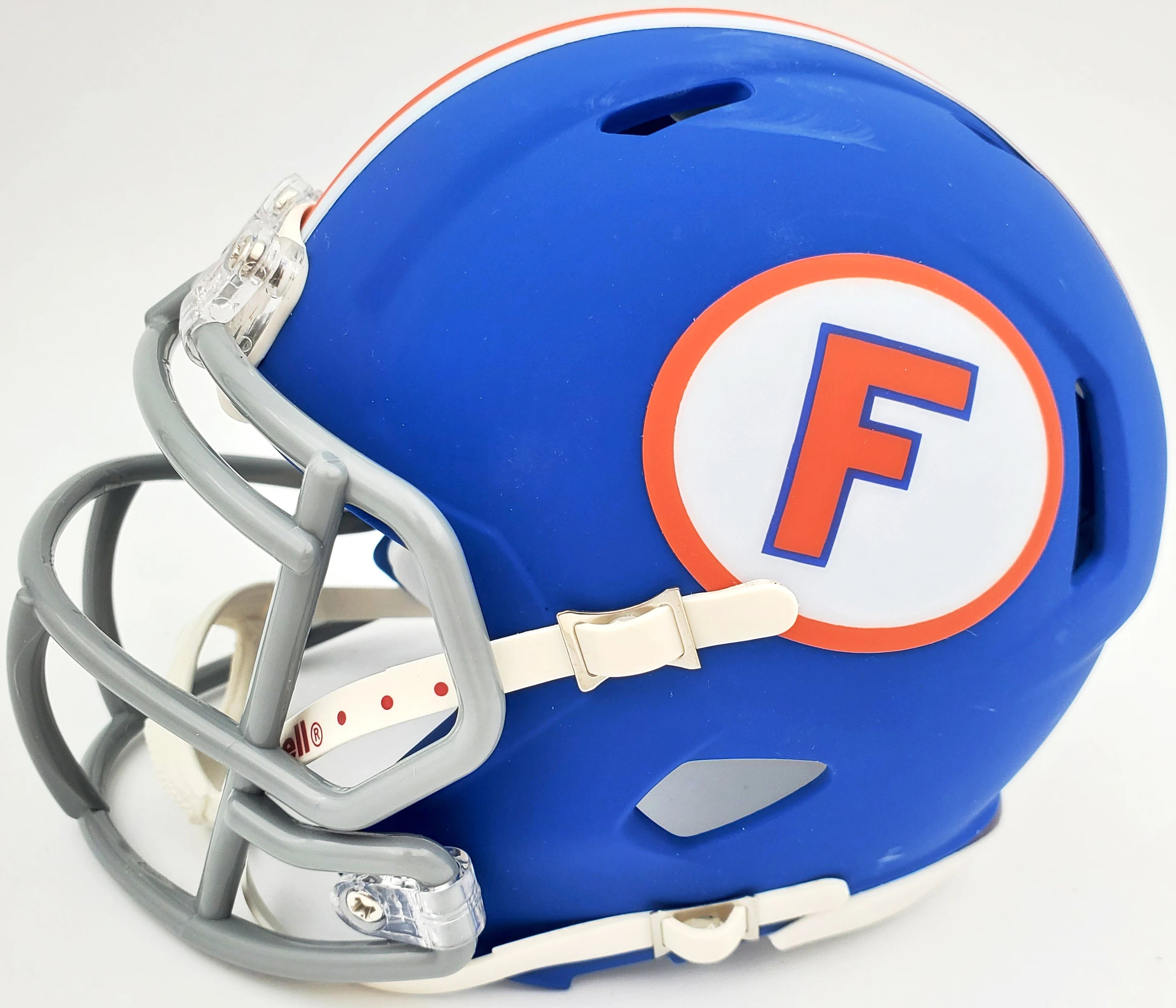 Kyle Pitts Autographed Florida Gators Flat Matte Blue Riddell Speed Mini Helmet - Beckett BAS Witnessed Certified