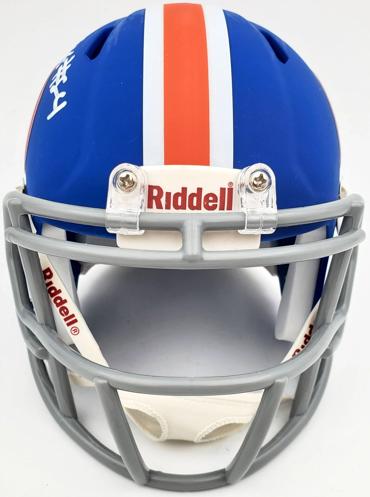 Kyle Pitts Autographed Florida Gators Flat Matte Blue Riddell Speed Mini Helmet - Beckett BAS Witnessed Certified