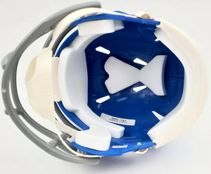 Kyle Pitts Autographed Florida Gators Flat Matte Blue Riddell Speed Mini Helmet - Beckett BAS Witnessed Certified