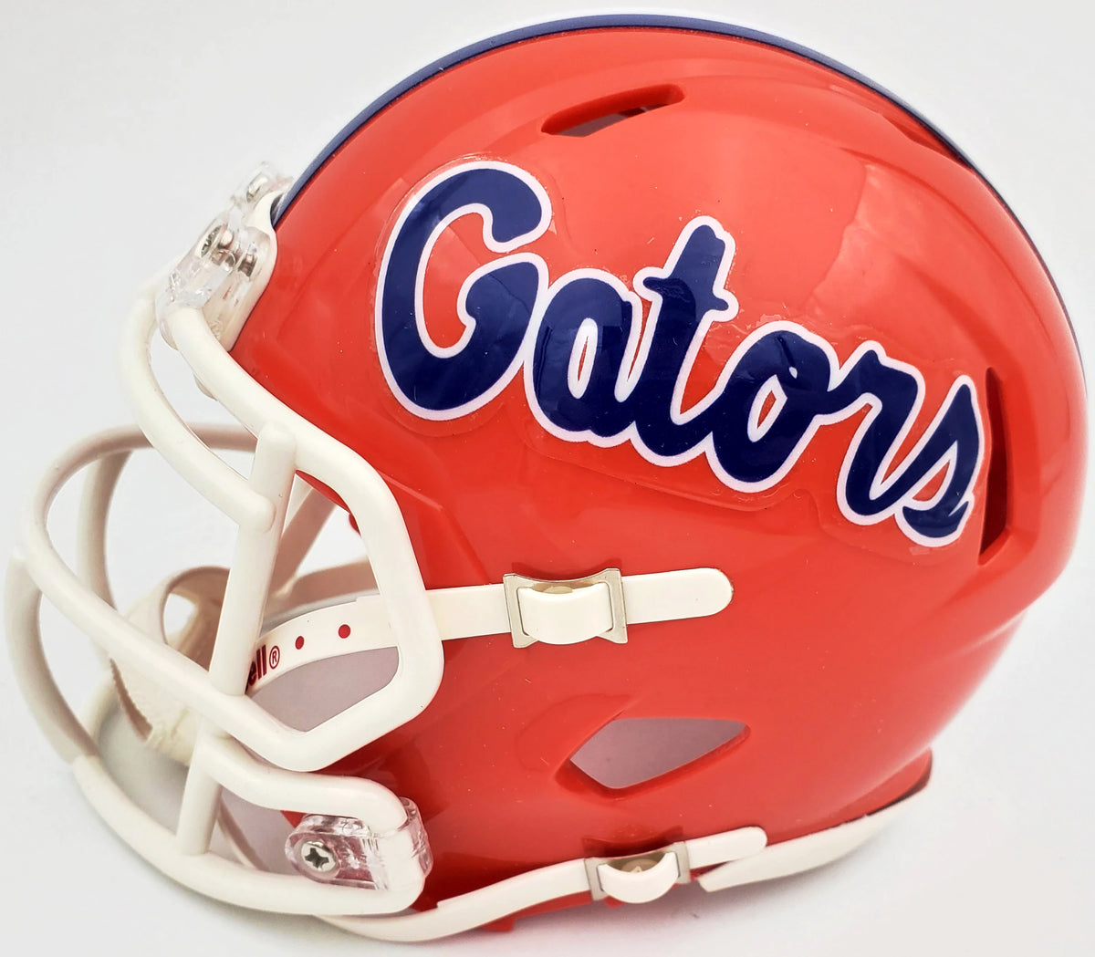 Kyle Pitts Autographed Florida Gators Orange Riddell Speed Mini Helmet - Beckett BAS Witnessed Certified