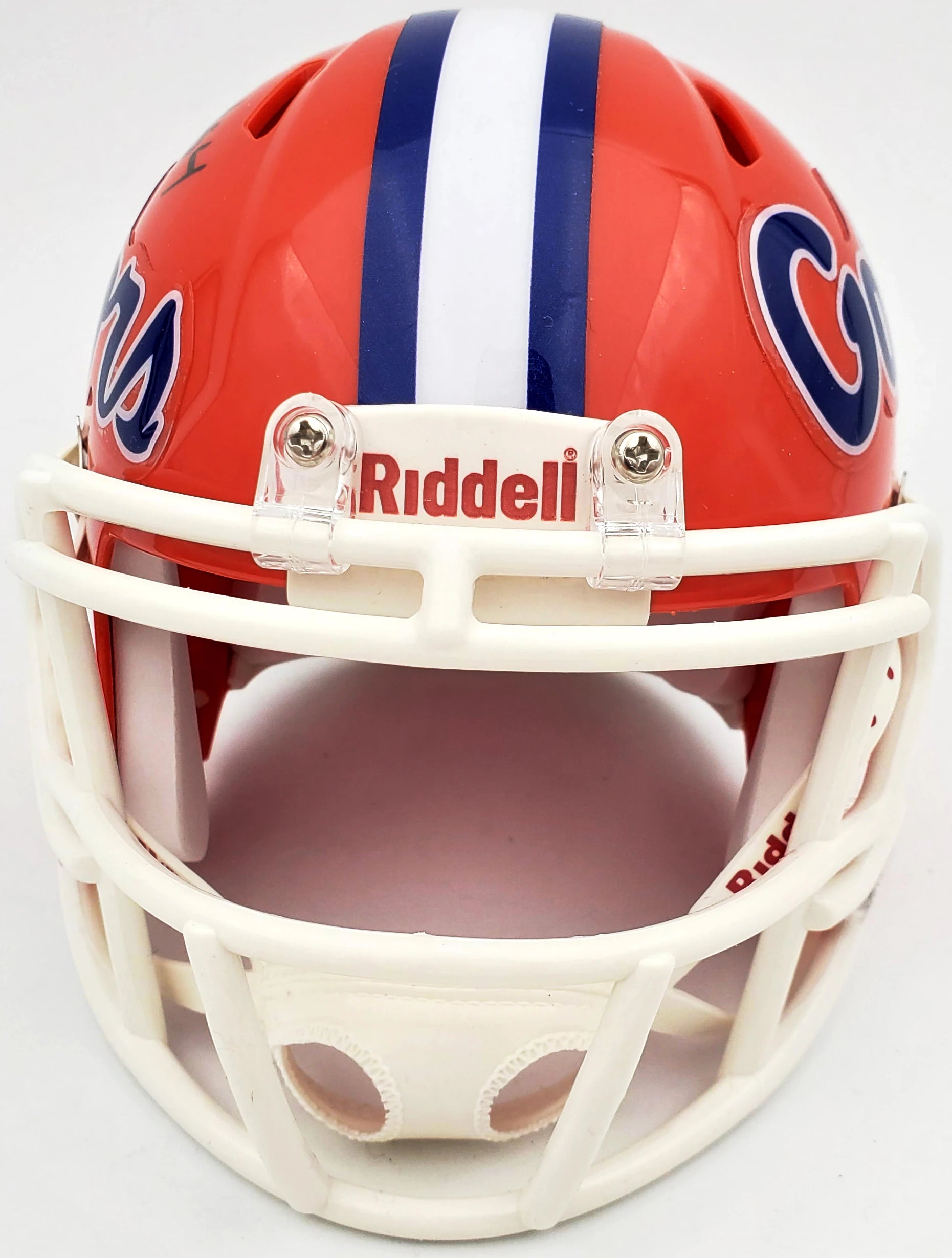 Kyle Pitts Autographed Florida Gators Orange Riddell Speed Mini Helmet - Beckett BAS Witnessed Certified