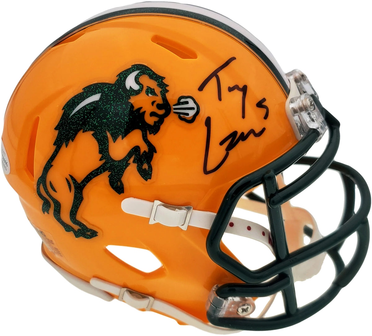 Trey Lance Autographed North Dakota State Bison Speed Mini Helmet – Beckett BAS