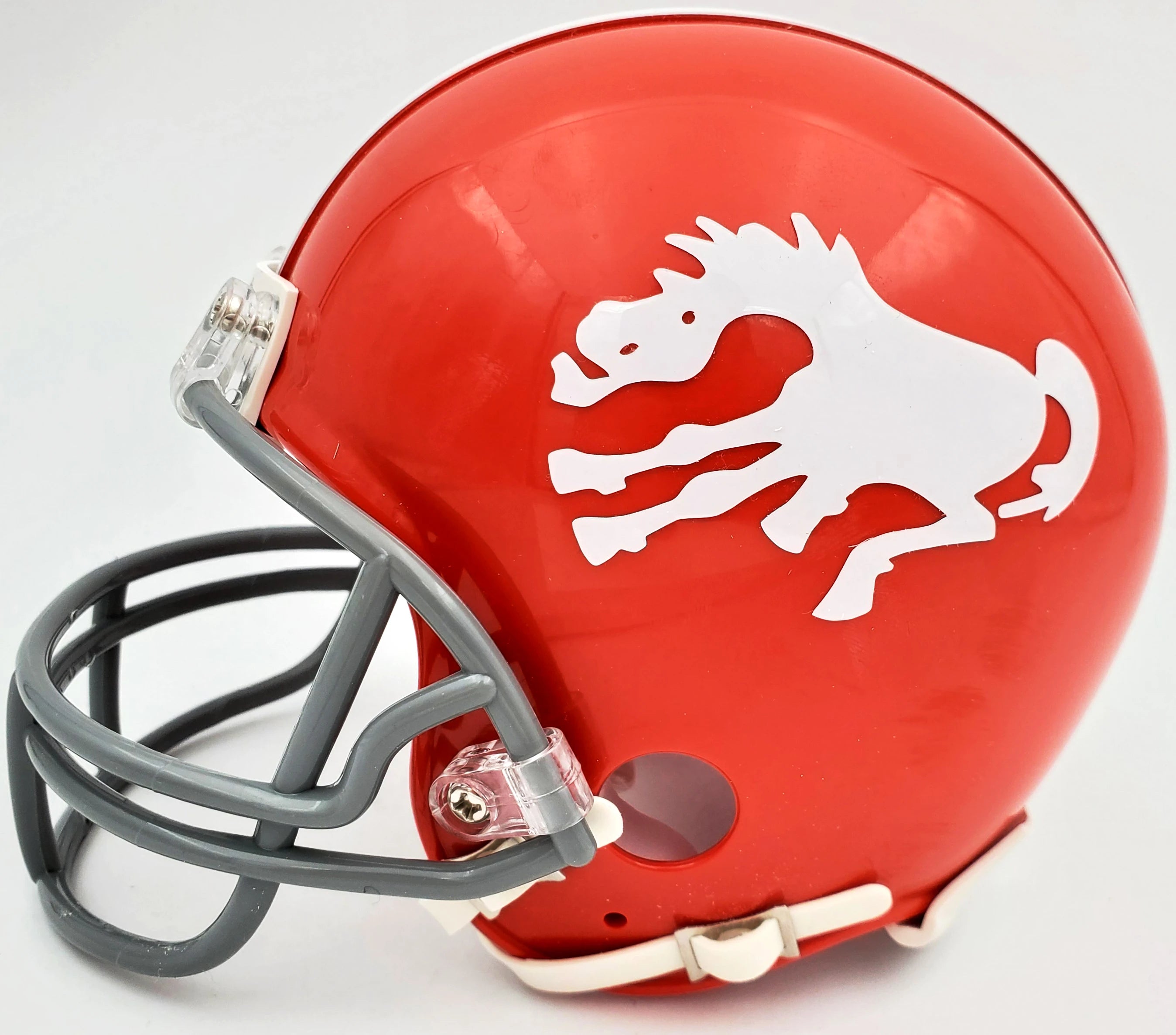 Steve Atwater Autographed Denver Broncos Throwback Orange Mini Helmet - Beckett BAS Certified