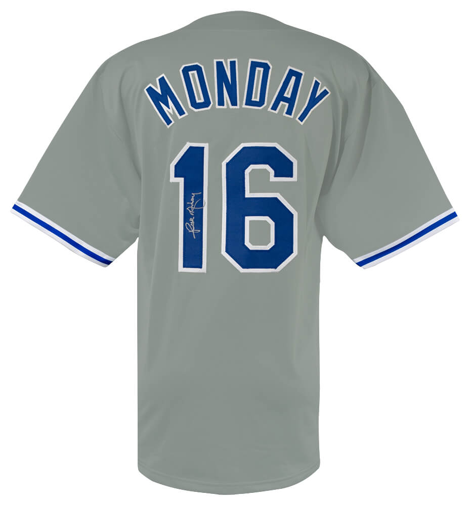 Chiacgo Cubs Rick Monday Signed Grey Custom Baseball Jersey