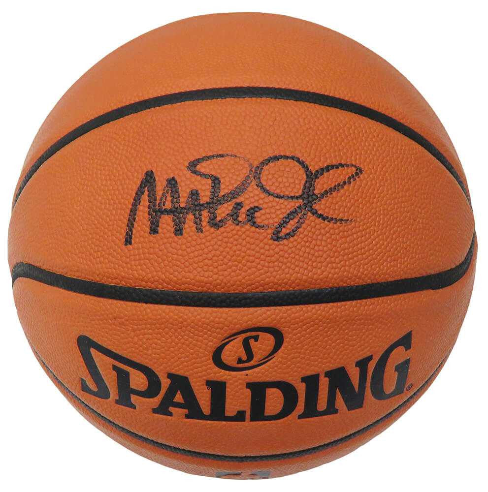 Magic Johnson Signed Spalding Game Series NBA Basketball – Schwartz COA