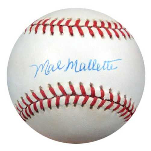 Mal Mallette Autographed NL Baseball Brooklyn Dodgers PSA/DNA #Q36821