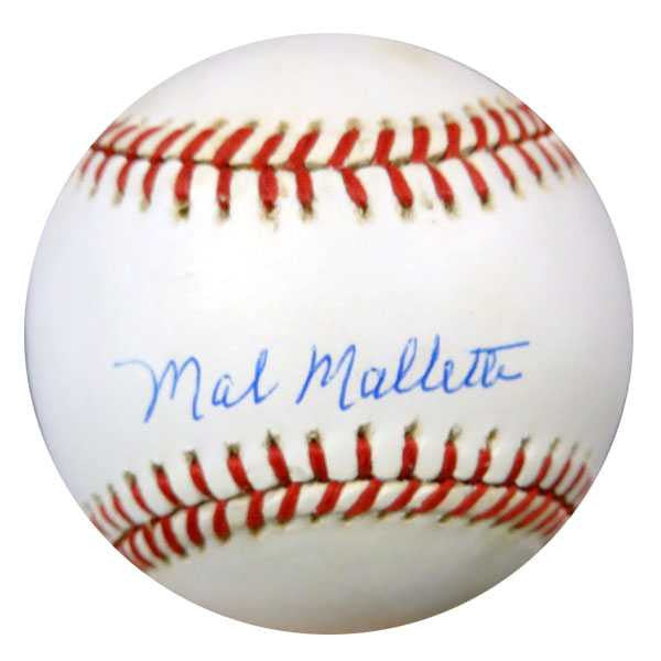 Mal Mallette Autographed NL Baseball Brooklyn Dodgers PSA/DNA #U58688