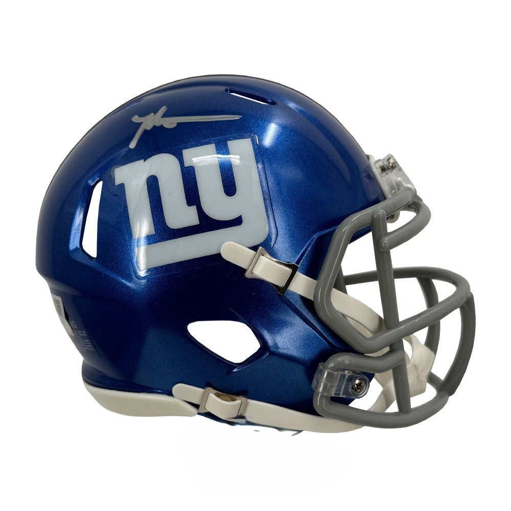 Malik Nabers Signed New York Giants Speed Mini Helmet Fanatics Authenticated