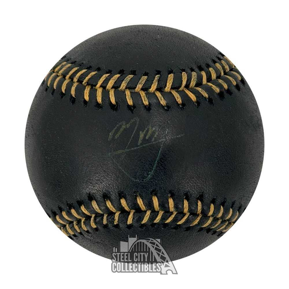 Manny Machado Autographed Official Black MLB Baseball - MLB (*Faded Auto*)