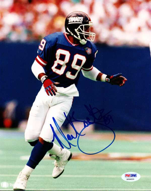 Mark Jackson Autographed 8x10 Photo New York Giants PSA/DNA