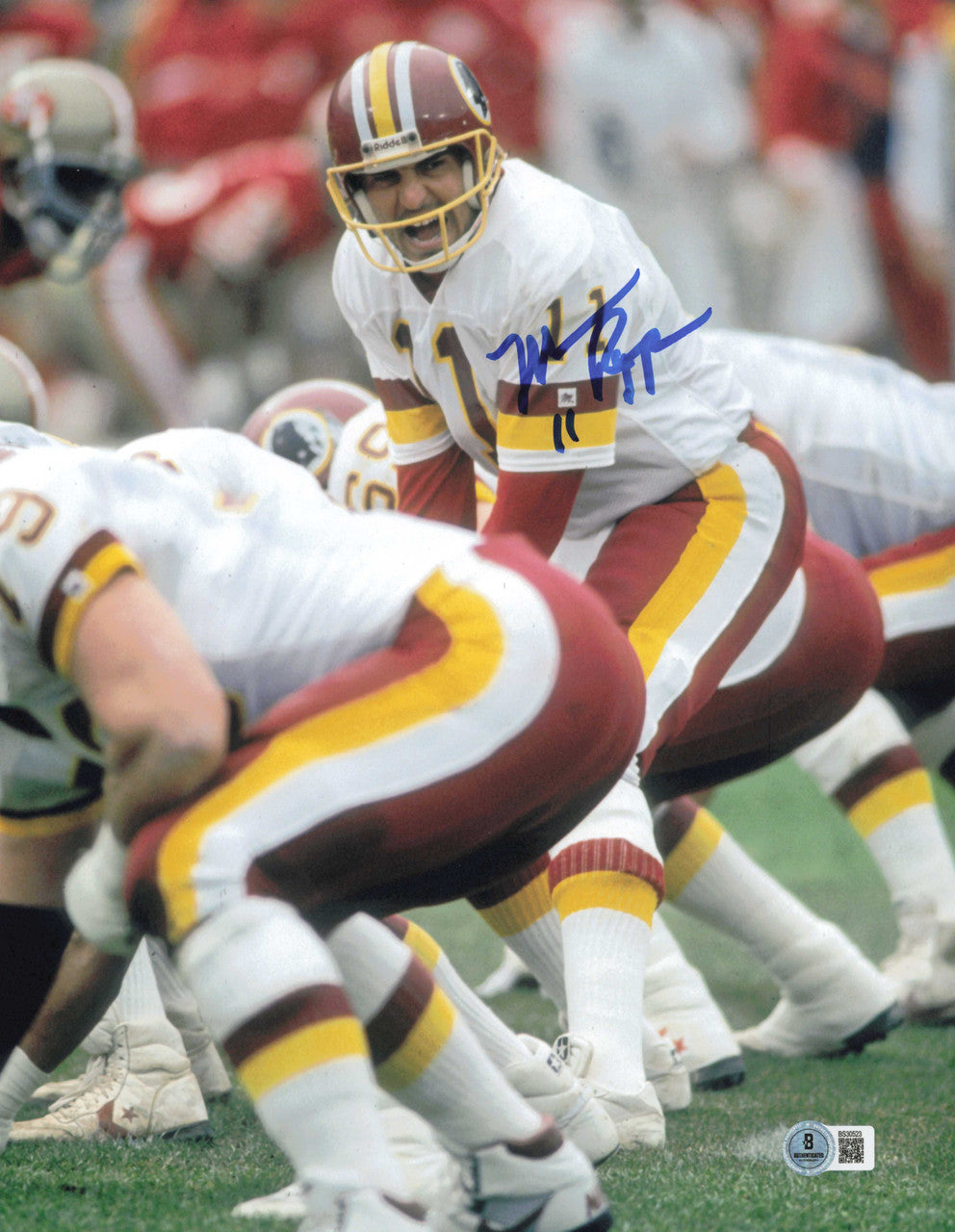 Tim Rypien Signature Mark Rypien Autographed 11x14 Photo Washington Redskins Beck