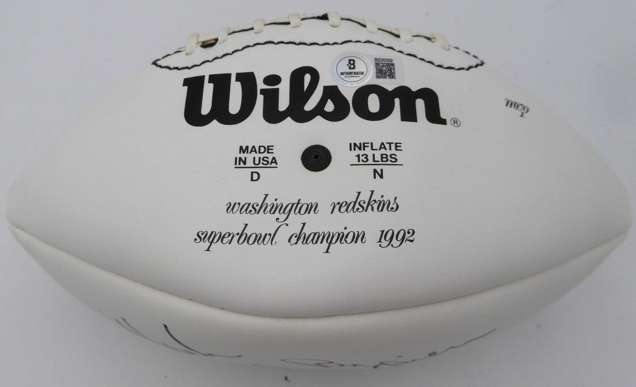 Tim Rypien Signature Mark Rypien Autographed Football Washington Redskins Beckett