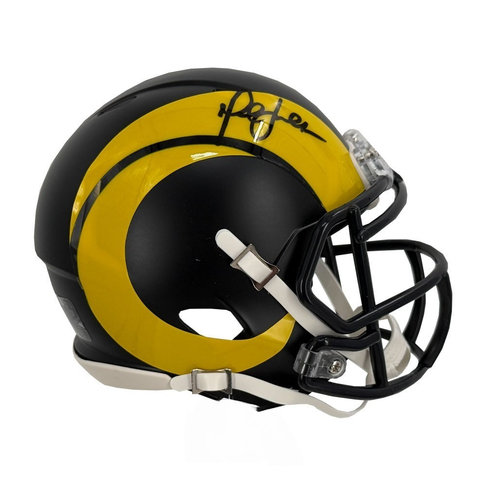 Marshall Faulk Signed Rams 2025 Rivalries Speed Mini Helmet - JSA