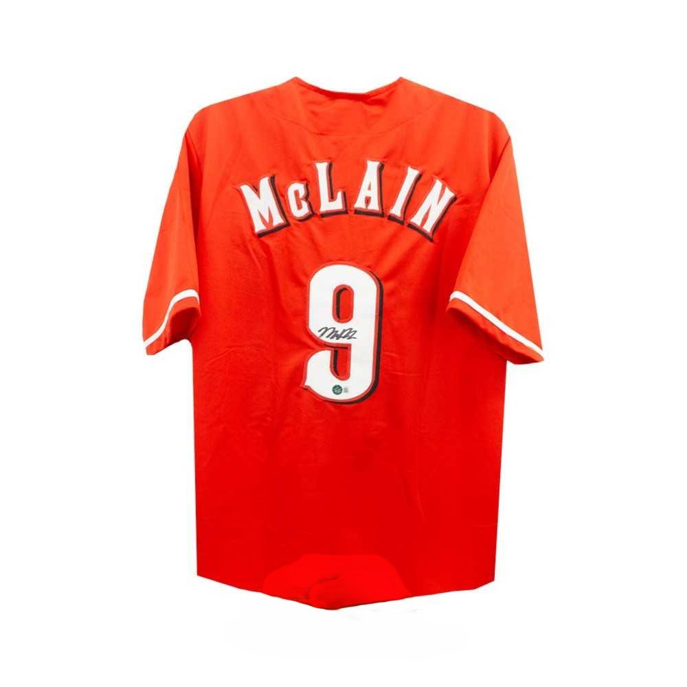 Matt McLain Autographed Cincinnati Reds Custom Red Baseball Jersey BAS Authenticated