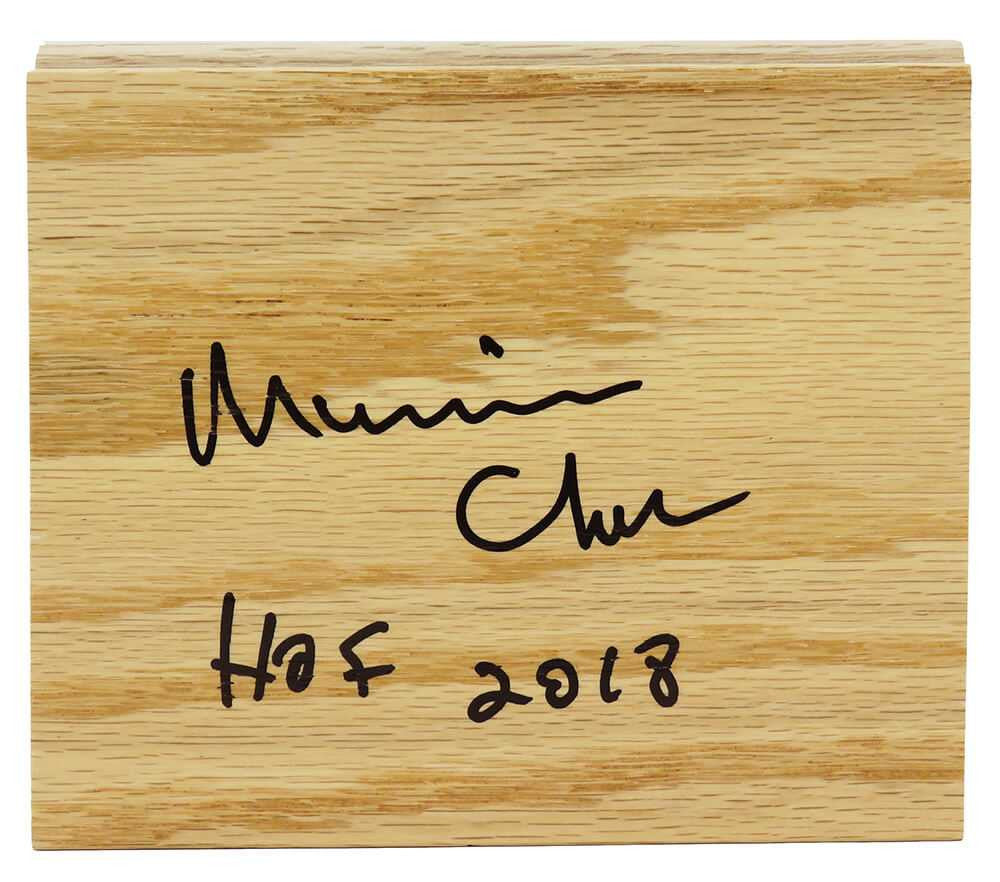 Maurice Cheeks Signed 5x6 Floor Piece w/HOF'18 - Schwartz Authentic